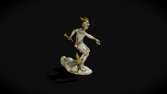 statue Hermès sculpture grec Dieu impression statue Hermès olympien 3d 3d print model - Mito3D