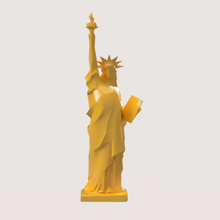 statue liberty low poly  sculpture statue liberty low poly  3d print model - Mito3D