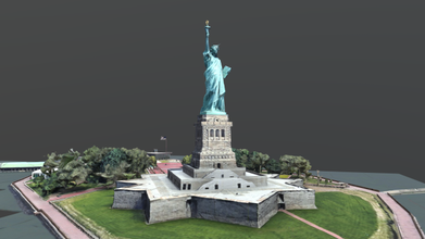 estátua of liberdade nacional monumento 3d modelo in marcos 3dexport varredura arquitetura américa york exterior marco 3d print model - Mito3D