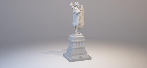 statue liberty statue liberty medelis medelis3d sculpture model female girl woman women body bust statuete art usa american america