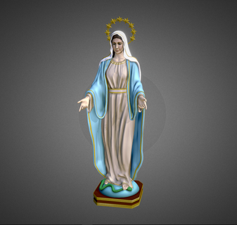 statue vierge Dame paix sculpture Dieu 3d print model - Mito3D