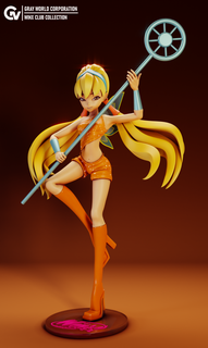 Stella fada Formato winx clube mulher programa TV desenho animado 3d print model - Mito3D