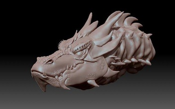 stl 3d model stlfile stlcnc cncrouter 3dstl 3dsculpture 3ddecor zbrush wallpanel 3dart 3dpicture bas-relief wallart woodsuitable printing 3dprint dragon smaug 3d print model - Mito3D