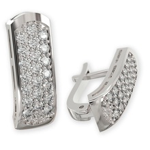 stl 3dm bijoux boucles d'oreilles 012 or le diamant la st-valentin cad boucle d'oreille des blanc 3d print model - Mito3D