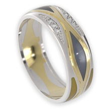 stl 3dm jewelry ring 008 gold diamond bridal wedding valentines cad enamel 3d print model - Mito3D
