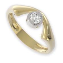 stl 3dm gioielli anello 011 oro diamante da sposa matrimonio di san valentino cad 3d print model - Mito3D