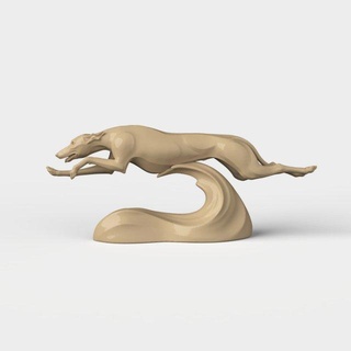 stl cnc Router Datei 3dprintable Windhund Hund Figuren Statue Miniatur 3dprint cncmodel 3dprintmodel 3d print model - Mito3D
