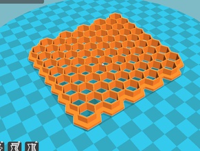 stl dosya fondan petek kabartma kesici buz örtüsü kalıplar 3d yazdır model in 3dexport geometrik mozaik duvar kağıdı bal arısı peteği kafes tasarım altıgen ev mutfak yemek 3d print model - Mito3D