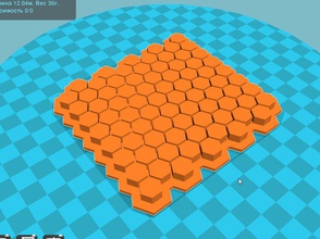stl file fondant honeycombs embosser cutter icing molds 3d print model in 3dexport geometric mosaic wallpaper bee honeycomb grid design hexagon house kitchen dining 3d print model - Mito3D