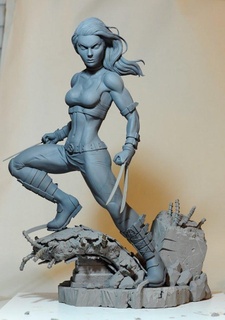 stl biçim kız 23 cody gökada hd 3d Yazdır hazır model Kadın warrior girl sexy women Bedava file stlmodel yazdırmaya savaşlar vücut karakteri heykel minyatür Wolverine 3d print model - Mito3D