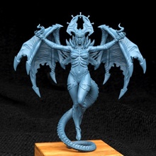 stl format - necro queen - queen necro sexygirl sexy-women devil statue sculpture body toys satan creature horrorcharacter 3dprint 3dmodel readytoprint rareprint