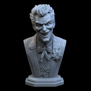 stl joker buste 3d impression homme 3dprint 3dmodel personnage dccomique batman 3d print model - Mito3D
