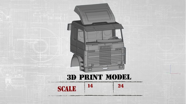 stl stampabile taxi vecchio camion Svezia settore automobilistico corpo Radio rc scalextrix conchiglia fessura tamiya Vintage 3d Stampa 113m trasporto carico modellino in scala pressofuso giocattoli 3D print model - Mito3D