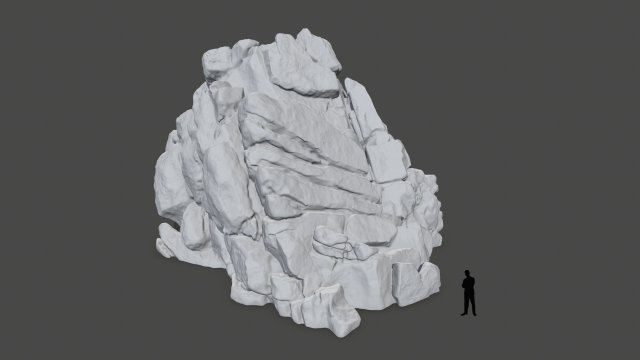 stl rock 3d impresión modelo in juego accesorios 3dexport rocas roca acantilado montar arena desierto bosque montaña musgo mosy 3D print model - Mito3D