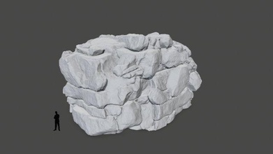 stl Rocha impressão pedras pedra penhasco monte areia deserto floresta montanha musgo Mosy 3d print model - Mito3D