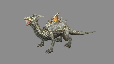 calcul dragon diable monstre serpent mythique magique Asie créatures lowpolymodel main peint rigide marais animaux dinosaures 3d print model - Mito3D