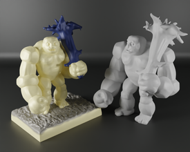 stone giant 3d print model in figurines 3dexport miniatures creature decor 3dprint toy sculpture 3d print model - Mito3D