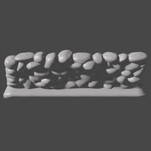 Roca paredes miniatura juego guerra rpg martillo yermo moderno paisaje dispersión diorama imprimible azar jugador 3d print model - Mito3D