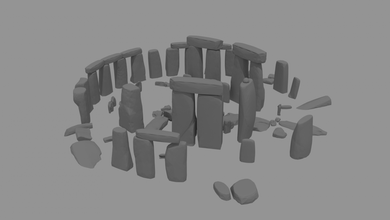 stonehenge 3d drucken modell scannt repliken 3dexport stein monument ort archäologie england 3d print model - Mito3D