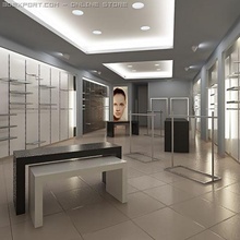 loja interior cena render pronto compras varejo boutique pano moda elegante vestir torneira mobília armário roupa moderno Projeto homem homens masculino comercial 3d print model - Mito3D