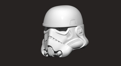 stormtrooper casque étoile guerre 3d impression modèle in jeu accessoires 3dexport masque soldat tempête étoiles jouet cosplay mort humain tête casquette 3d print model - Mito3D