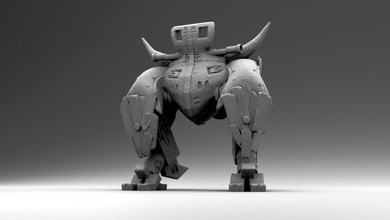extraño robot gratis escultura juguete estatua figurilla personaje futuro mech mecánico juegos juguetes 3d print model - Mito3D