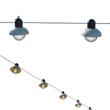 cuerda luces edison lamparas guirnalda ligero interior aire libre colgando Navidad decoración lámpara bulbo cable arquitectónico Encendiendo calle 3d print model - Mito3D