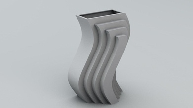 yapısal vazo 3d yazdır model in dekor 3dexport 3d print model - Mito3D