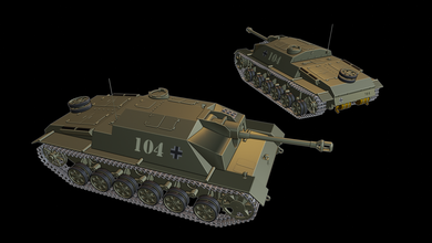 stug g tanks war thunder wow wows 3d models modeling printing print toy panzer panzerkampfwagen 3d print model - Mito3D