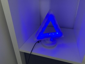 moda 3d triangular fino luz impressão modelo in iluminação 3dexport luminária projeto moderno cabeceira lâmpada mesa circular 3d print model - Mito3D