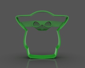 stylized baby yoda cookie cutter 3d print cookiecutter cookie-cutter cookies babyyoda yoda-baby yoda-starwars yodababy mandalorian mandalorian-baby-yoda biscuit biscuits 3dprint 3dprinting 3dprintable 3dprinter 3dprinted 3dprintmodel cookies- 3d print model - Mito3D