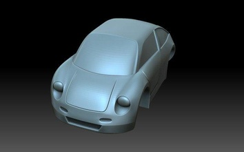 stilisiert Ferrari Wagen Autos Auto Automobil Maschine Drucken 3d print model - Mito3D