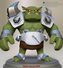 stylized orc monsters sonic knuckles fanart character squirrel movies cute 3dprint statue figure 3dprinting animal game miniatures figurines tails orc stylized monsters 3d print model - Mito3D