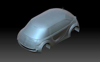 stilizzato toyota macchina macchine auto automobile stampa 3d print model - Mito3D