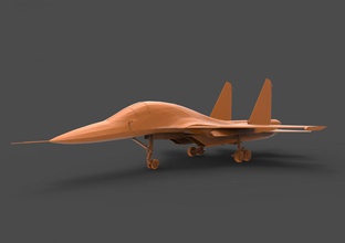 su-34 3d print model in vehicle 3dexport russian air force su 34 su34 sukhoi fighter military plane aviation airplane army aircraft bomber jet fly fullback strike 3d print model - Mito3D