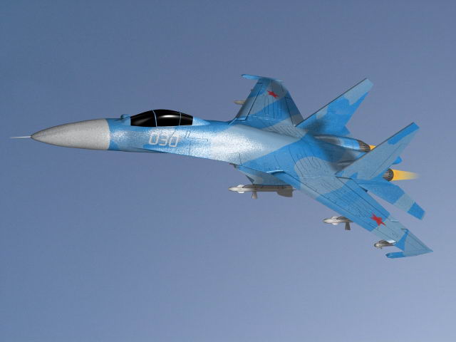 su27 flanker 3d model in fighter 3dexport su 27 su-27 aicraft airplane jet fight air sukhoy combat ussr russia russian cold war fly 3D print model - Mito3D