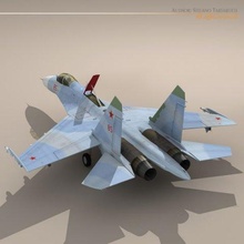 su27 flanker camo2 3d model in commercial 3dexport aircraft jet fighter su27b su-27 russia russian soviet su-27s su-27k su 27 3d print model - Mito3D