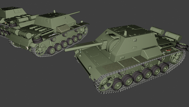 su 76 serbatoi guerra tuono wow entusiasma 3d modelli modellazione la stampa di giocattolo panzer panzerkampfwagen 3d print model - Mito3D