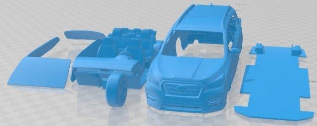 Subaru ascension 2019 imprimable voiture automobile fente scalextric tamiya rc miniz loisir micro moulé pression 3d print model - Mito3D