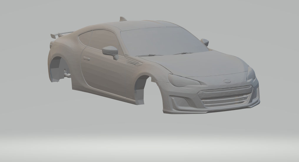 subaru brz 3d print model in vehicle 3dexport diecast slot car slotcar hotwheels tuning stl hot race jugetes cars supercars toyota hilux sw4 suv 3D print model - Mito3D