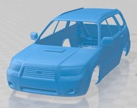 subaru forester 2006 printable body car 3d print model in automotive 3dexport slot scalextric tamiya rc miniz hobby micro 3d print model - Mito3D