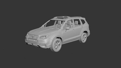 subaru guarda florestal 2017 carro carros passatempo auto automotivo roda SUV escala modelo printcar impressão dirigir rc resina brinquedo plástico 110 3d print model - Mito3D