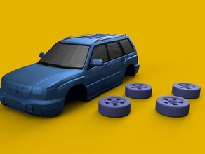 subaru ormancı 3d yazdır model in araç 3dexport araba arabalar oto otomobil alt 3d print model - Mito3D