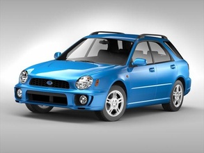 Subaru impreza Wagen 2000 2007 Kombi Bahnhof sw Auto Automobil Japan japanisch awd 2001 2002 2003 2004 2005 2006 3d print model - Mito3D