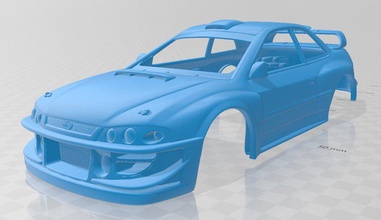 subaru impreza wrx printable body car 3d print model in automotive 3dexport slot scalextric tamiya rc hobby miniz 3d print model - Mito3D