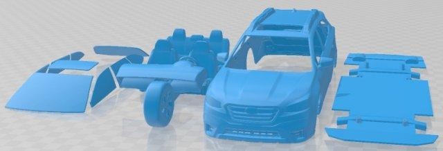 Subaru outback 2020 imprimable voiture automobile fente scalextric tamiya rc miniz loisir micro moulé pression 3d print model - Mito3D