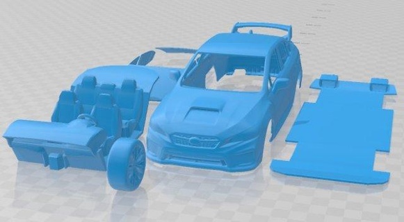 subaru wrx sti s209 2019 printable car 3d print model automotive slot scalextric tamiya rc miniz hobby micro 3d print model - Mito3D