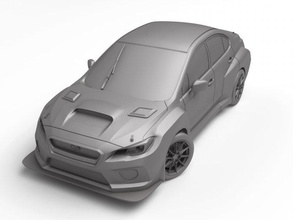 subaru wrx sti tcr 3d print model in automotive 3dexport 3dprint scale scale24 rally wtcc sport racing printed vehicle rcdrift hobby diy 3d print model - Mito3D