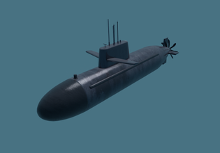 submarine 3d model in 3dexport boat watercraft vessel navy underwater naval class attack nuclear uss metal secret hiding fight swim explore pusher fan propeller 3d print model - Mito3D