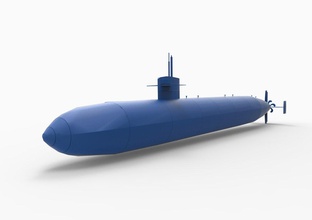 submarino mod1 3d impressão modelo in automotivo 3dexport classe nuclear hms marinha real britânico mar uk oceano navio militares guerra torpedo barco embaixo agua 3d print model - Mito3D